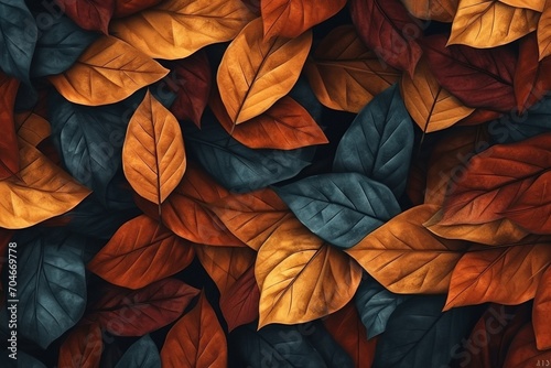 Colorful autumn leaves background