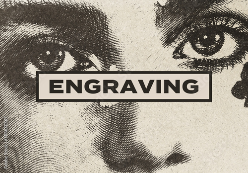 Engraving Halftone Risograph Photo Effect Paper Texture Template Mockup Overlay Style