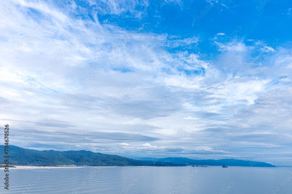 blue sky and clouds