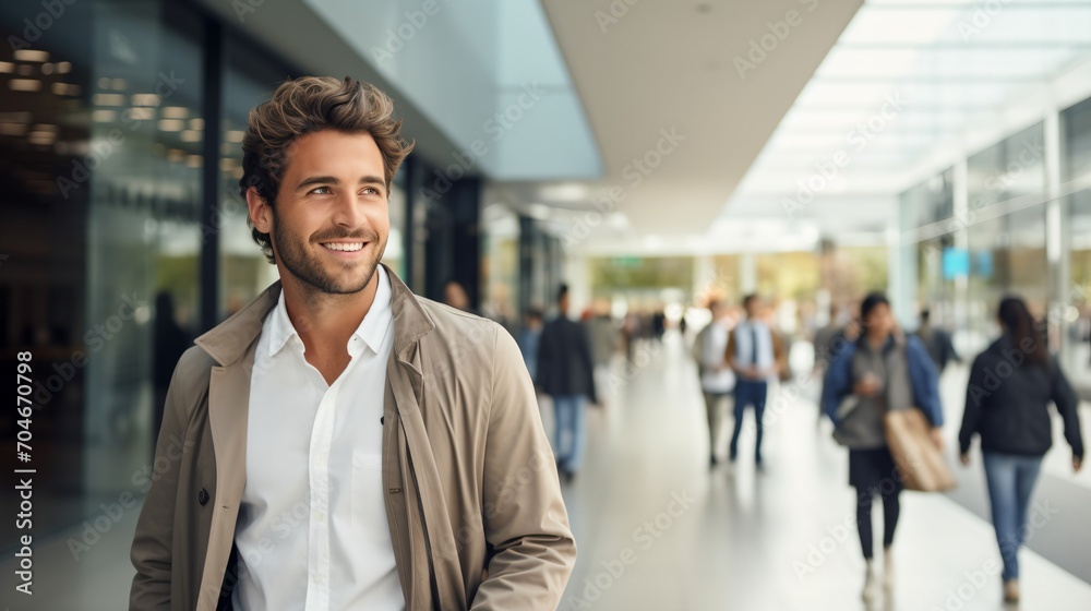 Confident Businessman in Modern City Confident Businessman in Modern City