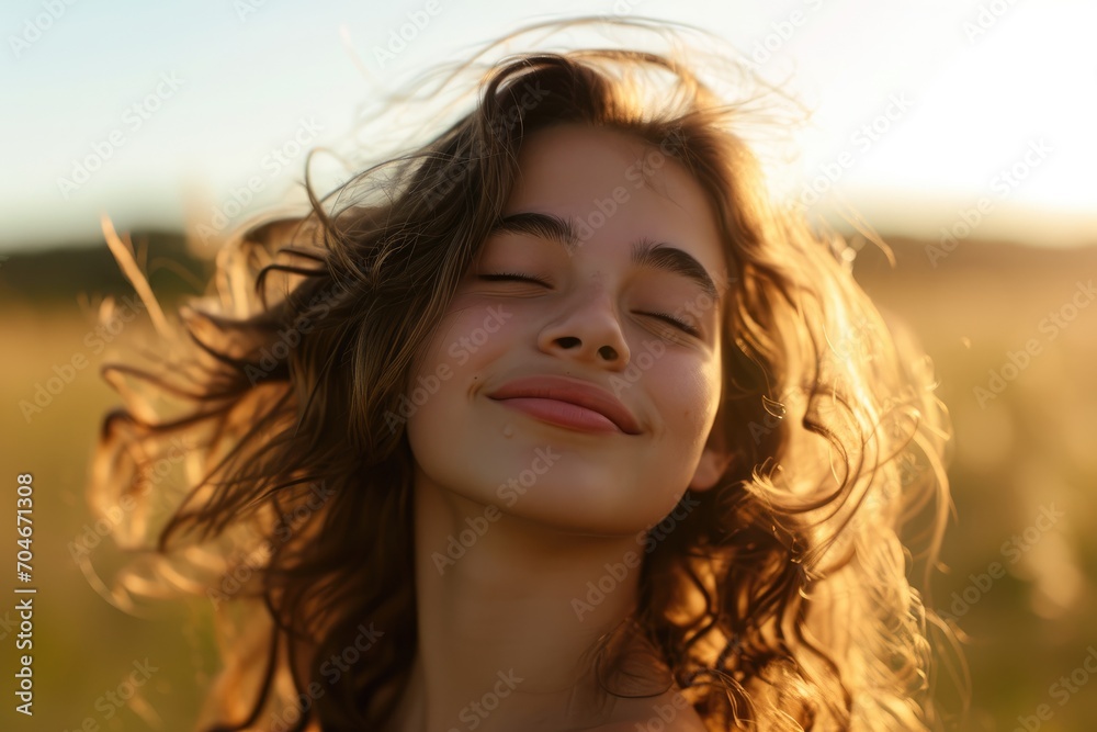 Portrait of a young woman with a carefree attitude Portrait of a young woman with a carefree attitude