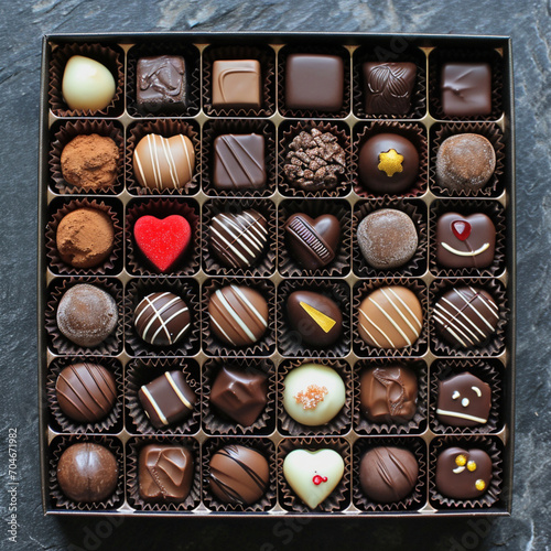 Love gift box chocolates - AI Generated