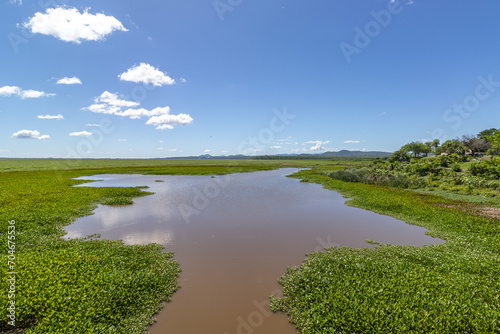 paisagem natural na cidade de Puerto Suarez, Bolívia, divisa com Mato Grosso do Sul, Brasil