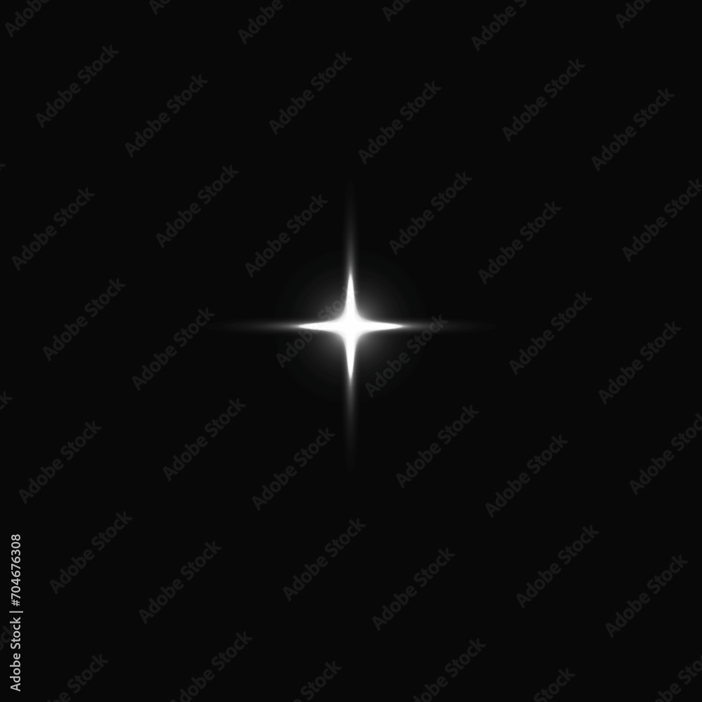 Fototapeta premium Light flare, Glowing light explodes. Light effect. ray. shining sun, bright flash. Special lens flare light effect star, highlight, flash, sparkle, simple star, jpeg star, simple star illustration 