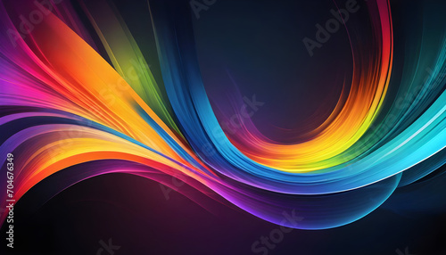 Wild colorful dynamic abstract wallpaper background