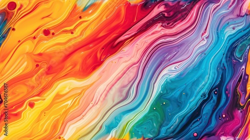  a close up of a multicolored liquid substance with drops of water on the bottom and bottom of the image.
