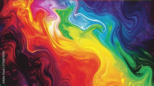  a close up of a multicolored background with a black background and a red, yellow, green, blue, and orange design.