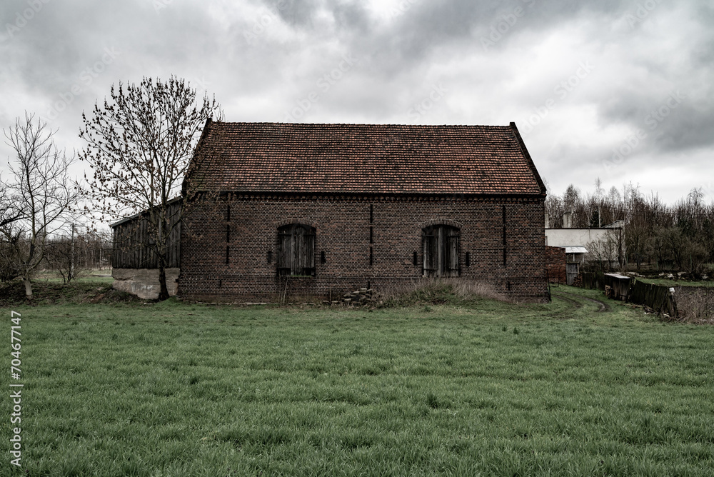 Abandoned depopulated town and houses in Poland in the village of Żukowice. Contaminated area near the Głogów Copper Smelter Abandoned depopulated town and houses in Poland in the village of Żukowice. Contaminated area near the Głogów Copper Smelter