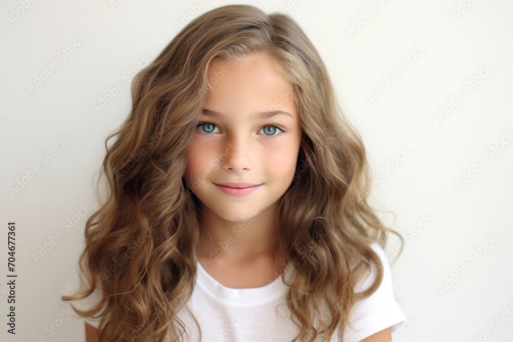 portrait of a beautiful little girl with long hair and blue eyes portrait of a beautiful little girl with long hair and blue eyes