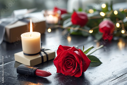 Valentine's day, preparing for a date - AI Generated