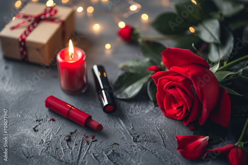 Valentine's day, preparing for a date - AI Generated