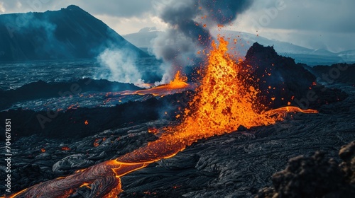A strong volcanic eruption. The Concept of Natural Disasters and Their Consequences