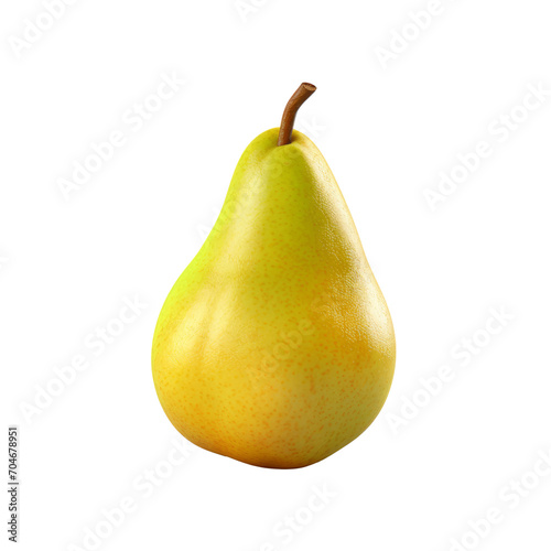 Pear isolated on white. Isolated on transparent background. 