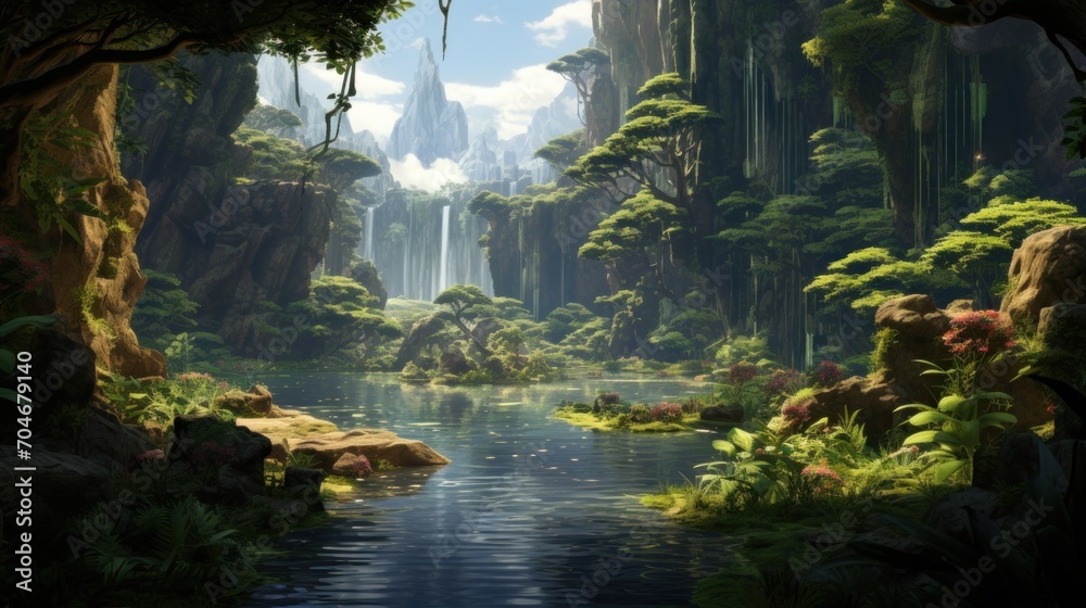 A beautiful, breathtaking land that hides its secrets game art A beautiful, breathtaking land that hides its secrets game art