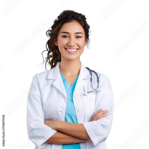 Healthcare professionals. Isolated on transparent background.  photo