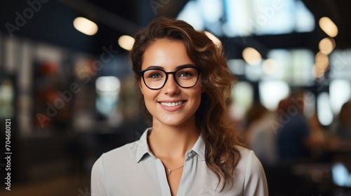 Portrait of a young professional woman smiling
