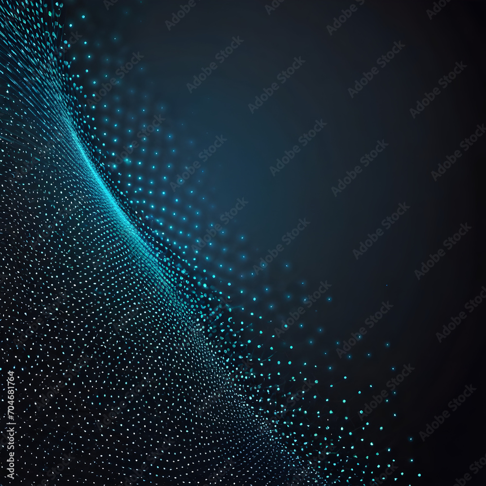 Obraz premium Abstract technology particles lines mesh background. Vector abstract graphic design banner pattern background web template.