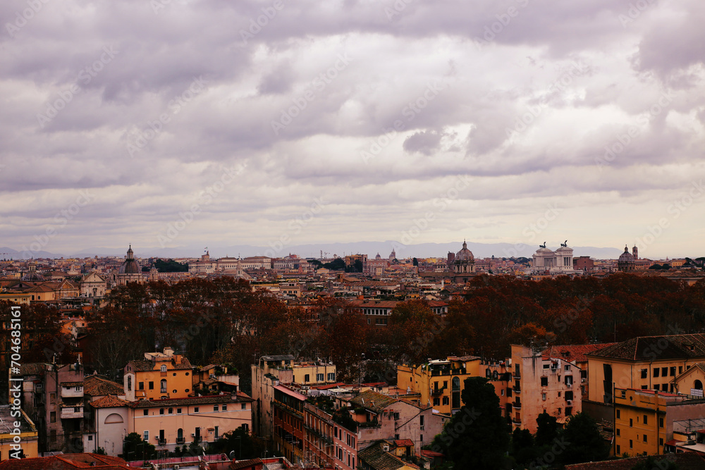 View of Rome from the Piazza Garibaldi