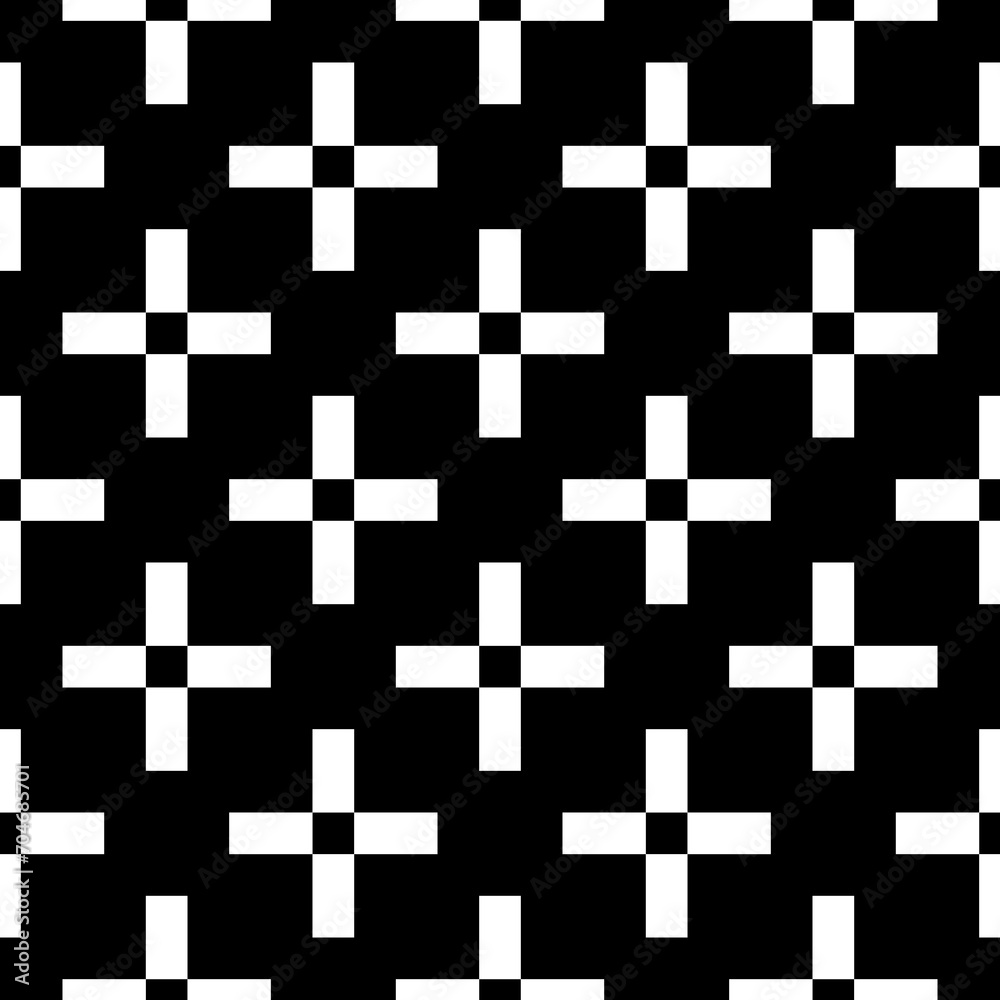 Crosses seamless ornament. Squares illustration. Checks pattern. Tiles wallpaper. Ethnic motif. Shapes backdrop. Forms background. Digital paper, textile print, web design, abstract image. Vector art. Crosses seamless ornament. Squares illustration. Checks pattern. Tiles wallpaper. Ethnic motif. Shapes backdrop. Forms background. Digital paper, textile print, web design, abstract image. Vector art.