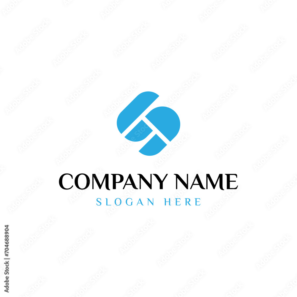 Monogram creative of letter S T or ST vector logo design Monogram creative of letter S T or ST vector logo design
