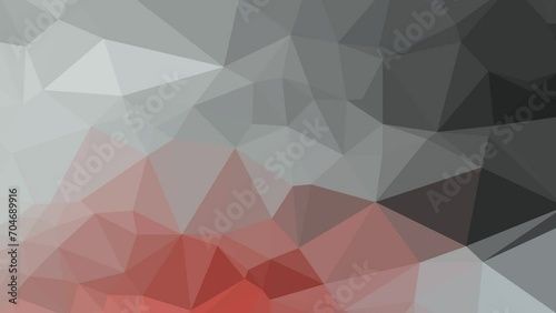 Cinematic Journey of Colors: Dynamic Low Poly Triangle Animation with Movement from Top Left to Bottom Right