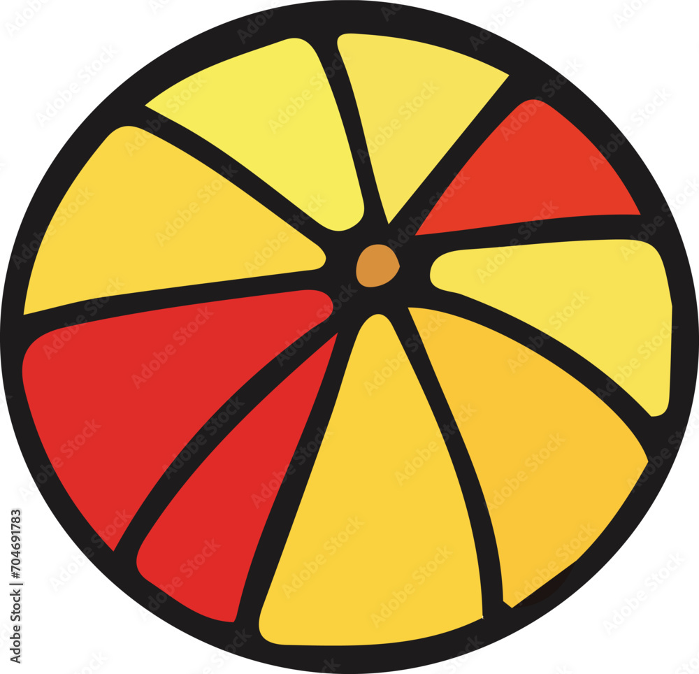 Beach ball icon. Flat illustration of beach ball icon for web design Beach ball icon. Flat illustration of beach ball icon for web design