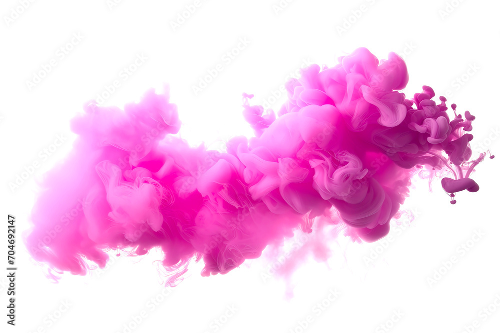 magenta ink cloud swirling abstract art transparent texture