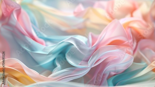  a close up view of a multicolored fabric with a blurry effect in the middle of the image.