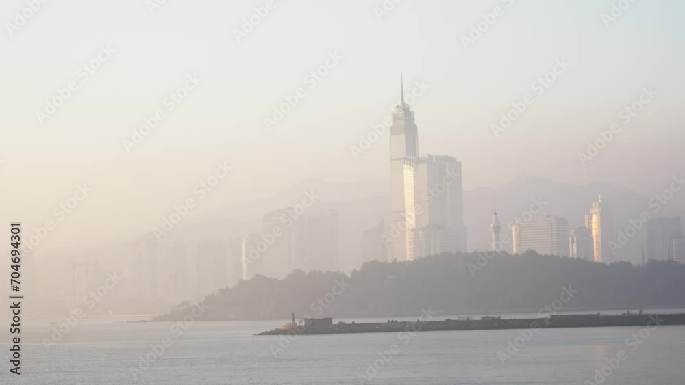 city in fog city in fog