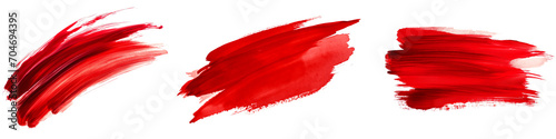 brushstroke of red paint transparent texture photo
