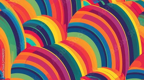  a multicolored abstract background with wavy lines and colors of different shades of red, yellow, blue, green, orange, and pink.