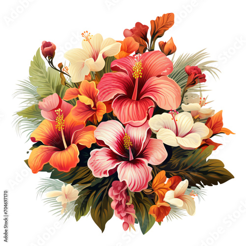 flowers arrangement  colorful spring flowers  flowers sticker isolated  Flower compositions  transparent background cutout