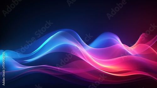 Colorful abstract background with smooth light waves