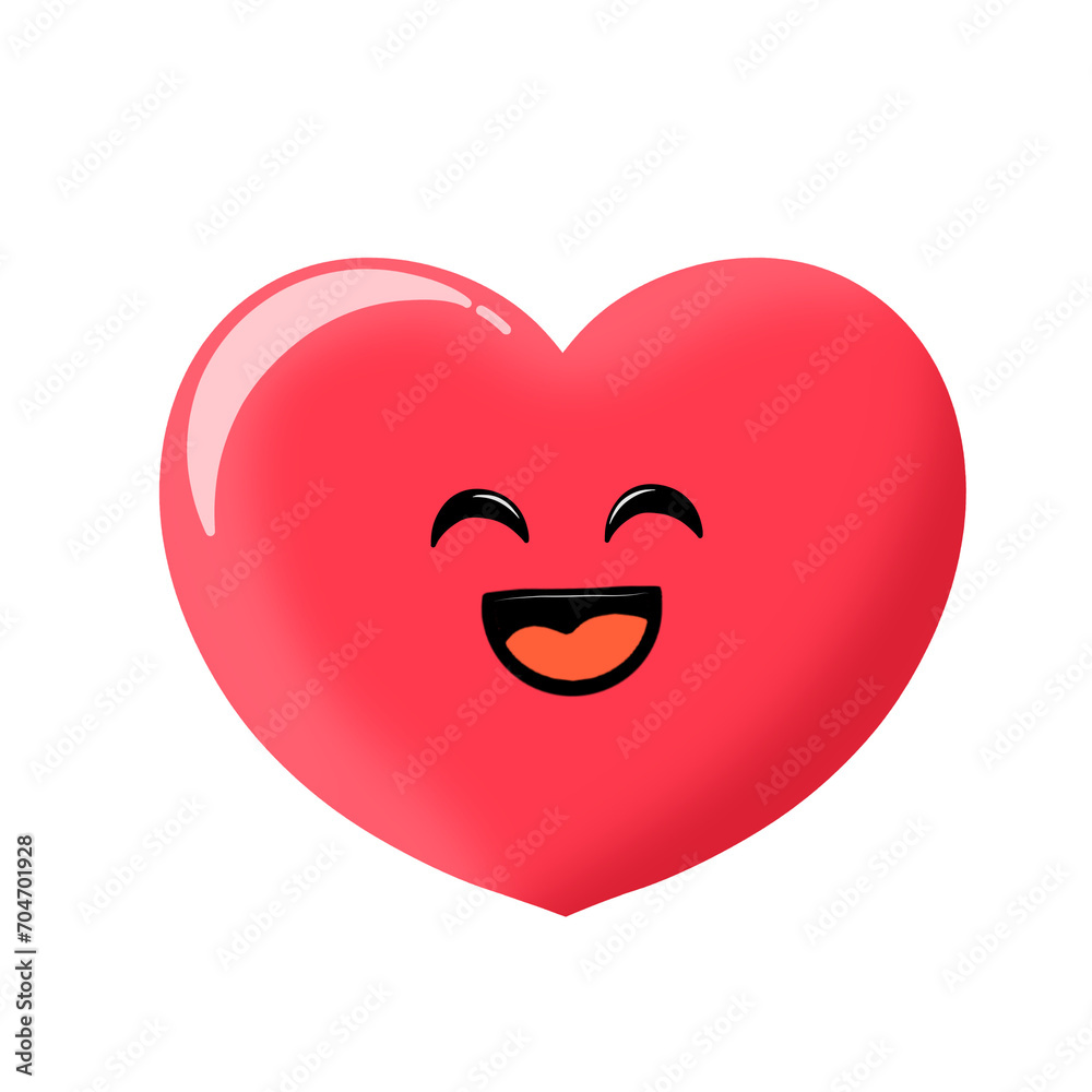 Cute pink heart emoticon smile face cartoon hand drawn love red clipart mbe stiker element Cute pink heart emoticon smile face cartoon hand drawn love red clipart mbe stiker element