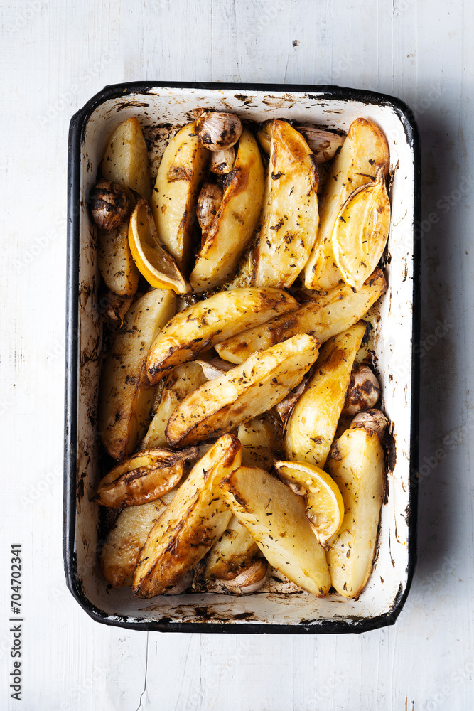 roasted greek lemon potato