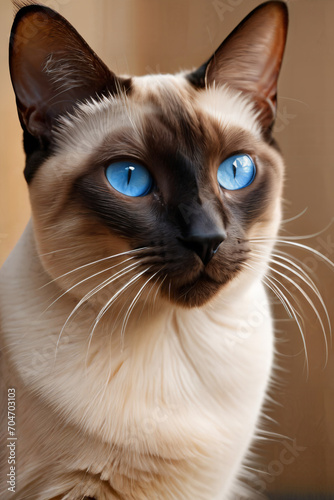 portrait of a siames cat