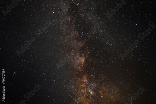Milky way stars at night