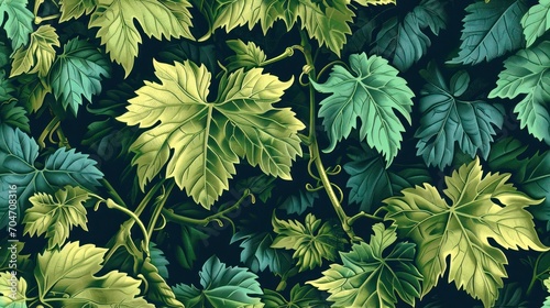  a close up of a bunch of leaves with green and yellow leaves on the top of the leaves and the bottom of the leaves on the bottom of the leaves. photo