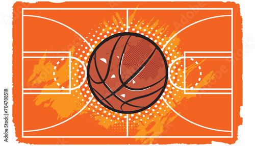 Basketball pop art design- vector illustration.