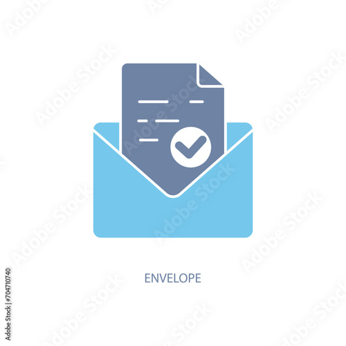 envelope concept line icon. Simple element illustration. envelope concept outline symbol design.