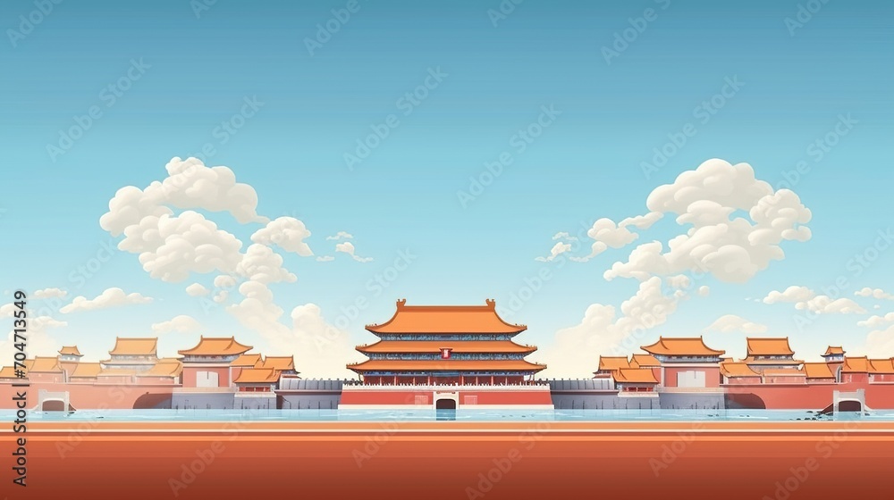 Fototapeta premium The Meridian Gate of the Forbidden City