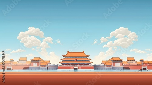 The Meridian Gate of the Forbidden City