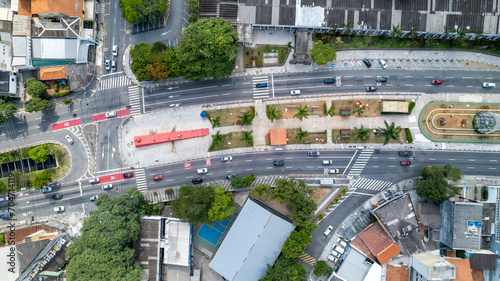 Metallic Bridge. Reinaldo de Oliveira Viaduct in the city of Osasco, Sao Paulo, Brazil.