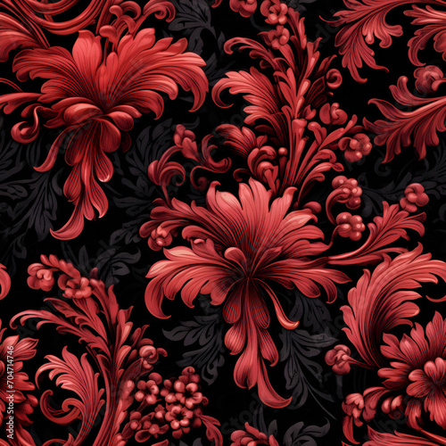 seamless floral pattern ai generative 