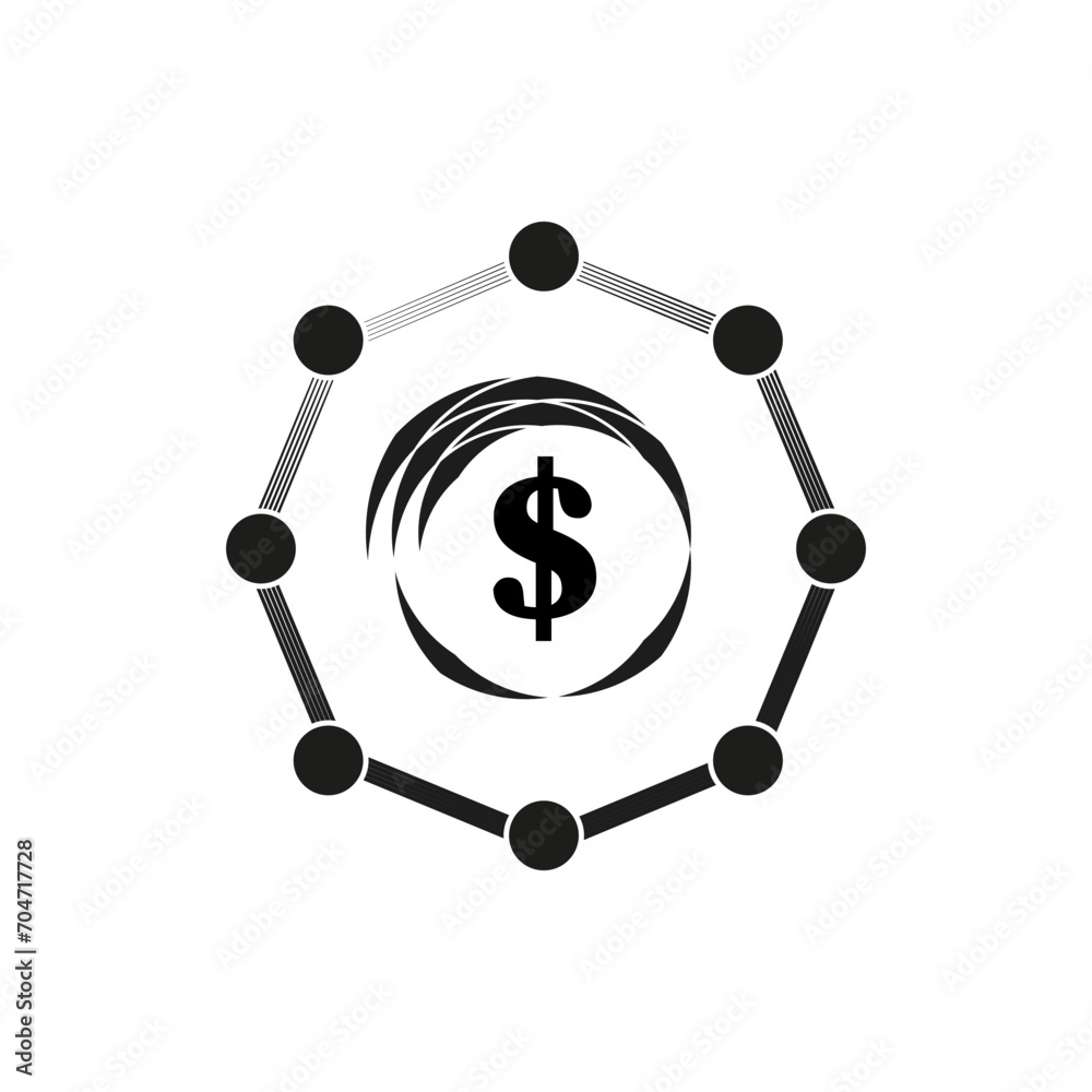 Money Network icon. Vector illustration. EPS 10. Money Network icon. Vector illustration. EPS 10.
