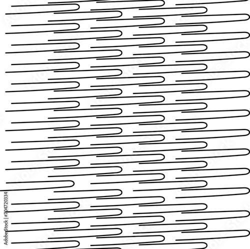 Simple pattern with bent lines
