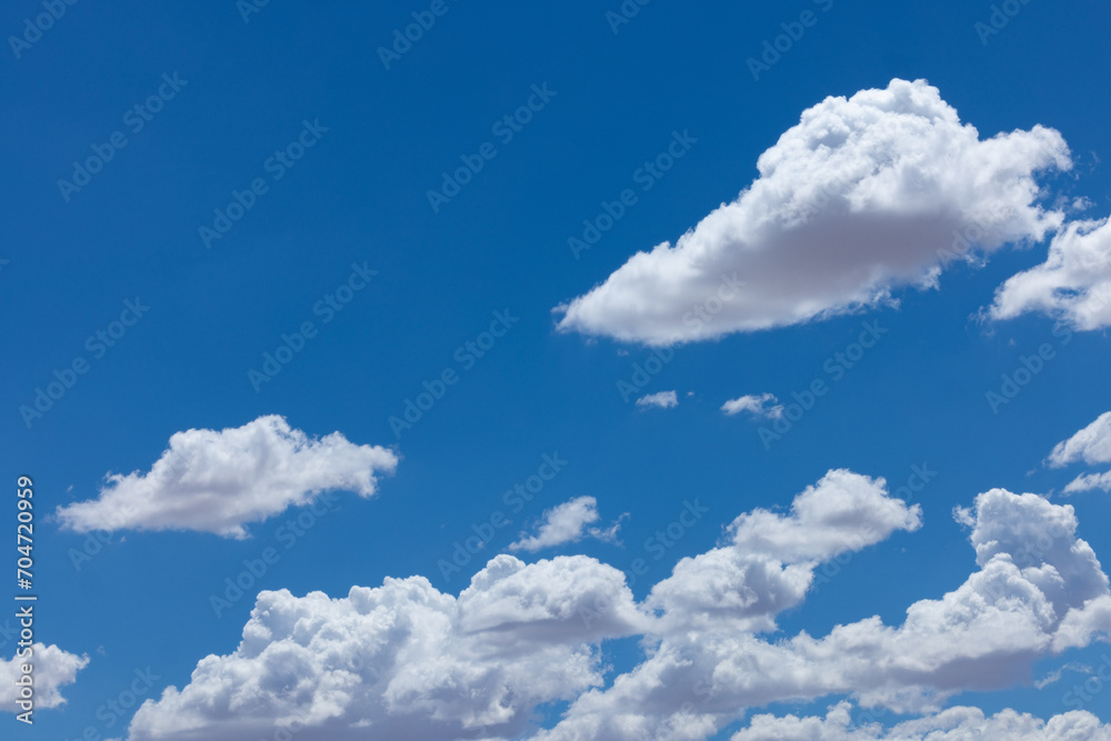 Fototapeta premium Blue Sky with Summer Clouds