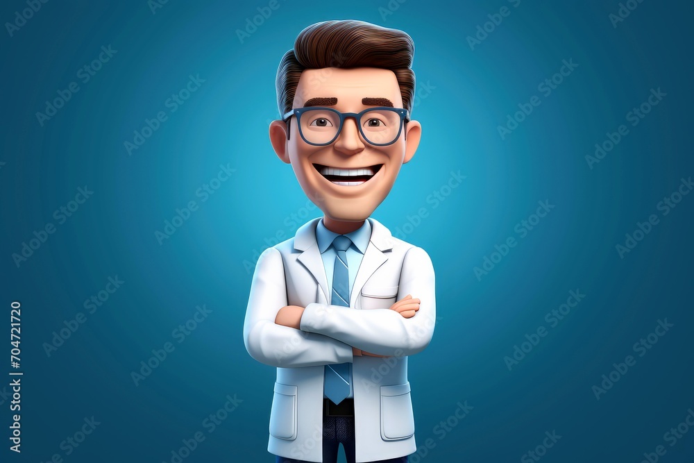 3d minimal scene, mockup doctor character 3d minimal scene, mockup doctor character