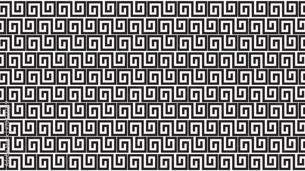 4k animation video of a greek ornament pattern, good for background 4k animation video of a greek ornament pattern, good for background