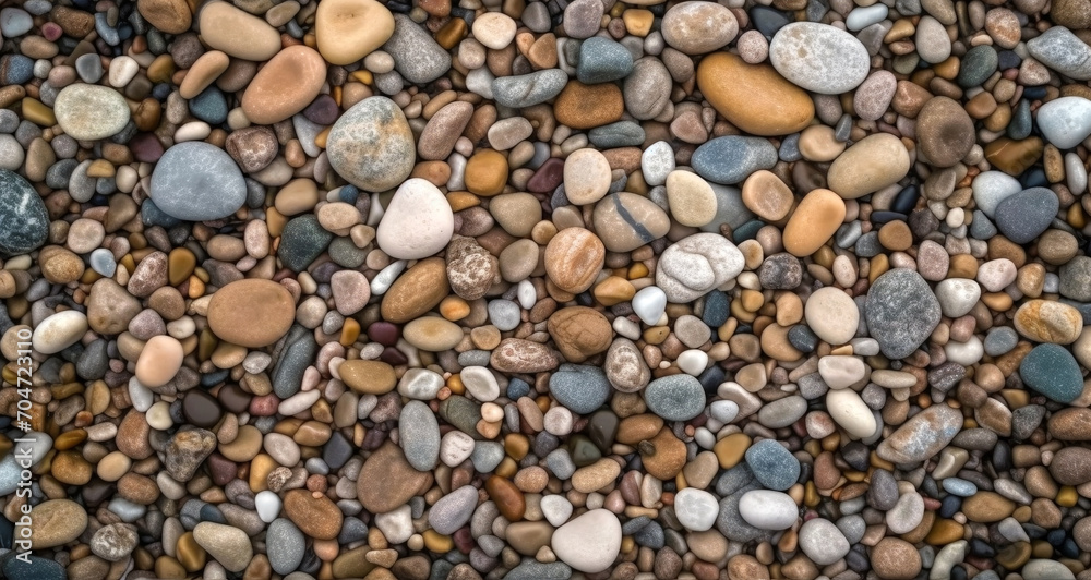 Naklejka premium Beach pebbles background